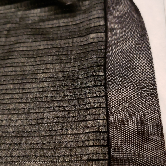 StyleStalker New DRESS Cleopatra Plunging V-neck BLACK PU Leather Mesh LBD 🎉HP - Picture 15 of 16